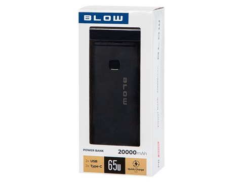 BLOW POWER BANK 20000MAH PD 65W CZARNY PB20G BLOW POWER BANK 20000MAH PD 65W CZARNY PB20G