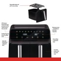 Frytkownica beztłuszczowa Air Fryer 1700W 2x4L Alpina czarna