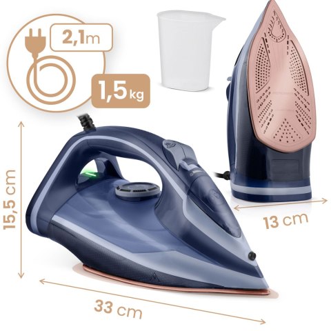 Żelazko parowe 3000W Berdsen BD-330 ceramiczna powłoka praca w pionie