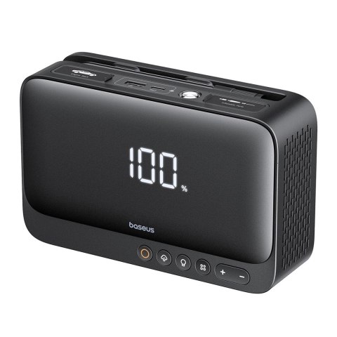 Jump starter Baseus Super Energy BS-CH013 4w1 600A z latarką / powerbankiem 6000mAh / kompresorem - czarny