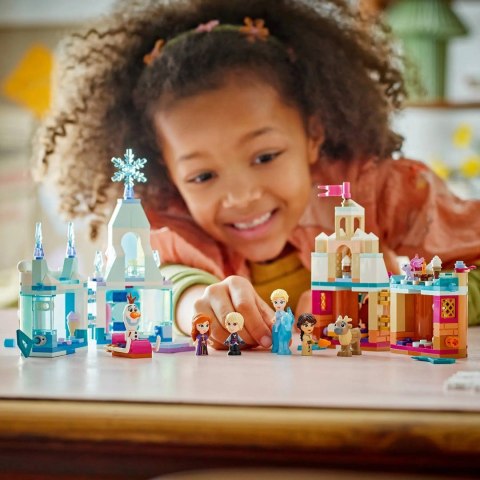LEGO Disney 43278 Miniaturowy zamek w Arendelle i lodowy pałac Elzy