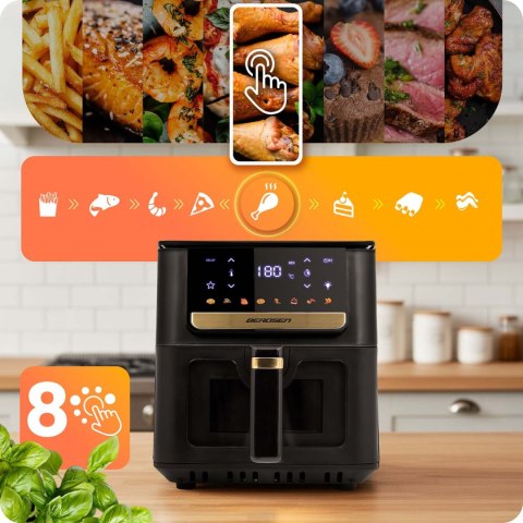 Frytkownica beztłuszczowa Air Fryer 6,5L 1700W Berdsen BD-655 czarna