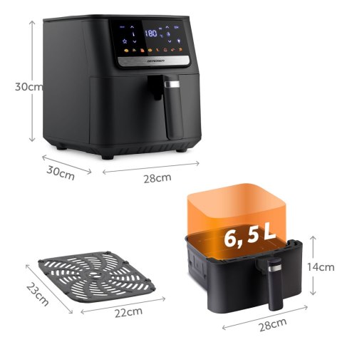 Frytkownica beztłuszczowa Air Fryer 8L 1700W Berdsen BD-662 czarna