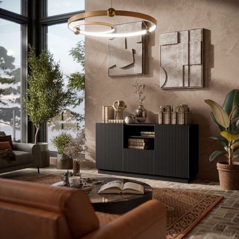 Komoda LIVERTI 150x42x78 czarny Komoda LIVERTI 150x42x78 czarny