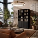 Regał LIVERTI 100x42x171 czarny Regał LIVERTI 100x42x171 czarny