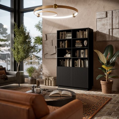 Regał LIVERTI 100x42x171 czarny Regał LIVERTI 100x42x171 czarny