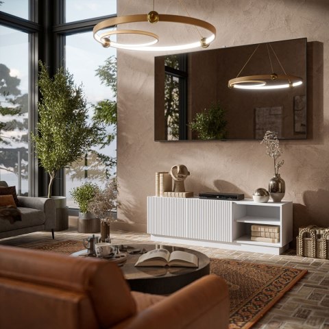 Szafka RTV LIVERTI 150x42x48 biały Szafka RTV LIVERTI 150x42x48 biały