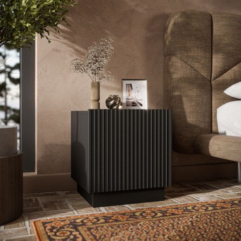 Szafka nocna 2szt LIVERTI 45x42x47 czarny Szafka nocna 2szt LIVERTI 45x42x47 czarny