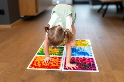 Tullo 701 Ścieżka sensoryczna - sensoryczne płytki z cieczą fakturowe 30x30cm 4 szt.