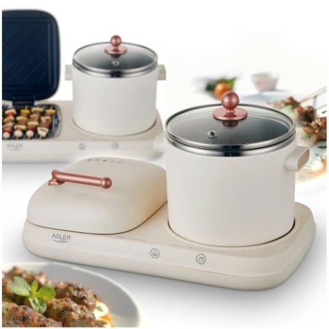AD 6421 Stacja śniadaniowa 2 w 1 - grill i garnek do gotowania