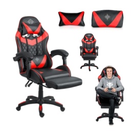 Fotel gamingowy Sofotel Draknor II czarno-czerwony