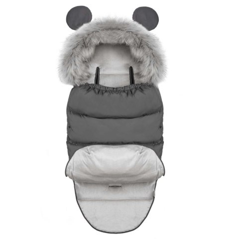 Ciepły wodoodporny śpiworek Elmi do wózka i sanek - ciemnoszary