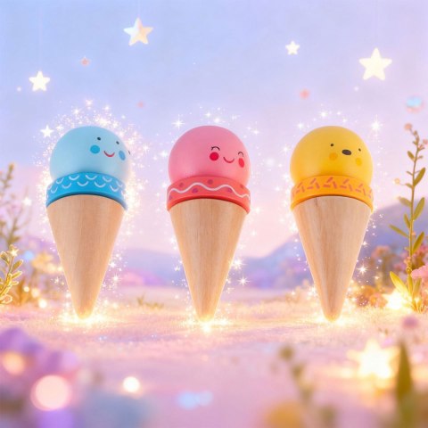 Drewniana kawiarnia lodziarnia NK880 Nukido zestaw do zabawy 3+