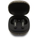 Guess 4G Classic Metal Logo - Słuchawki Bluetooth TWS ENC + etui ładujące (brązowy)