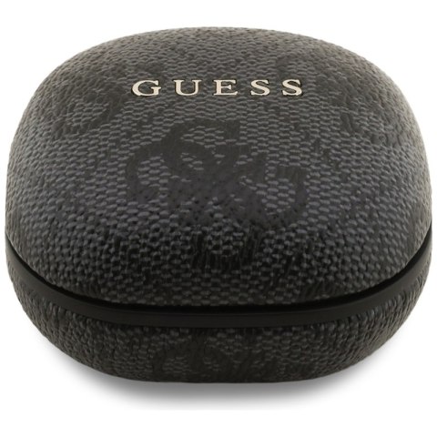 Guess 4G Classic Metal Logo - Słuchawki Bluetooth TWS ENC + etui ładujące (czarny)