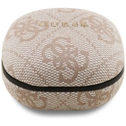 Guess 4G Classic Metal Logo - Słuchawki Bluetooth TWS ENC + etui ładujące (różowy)