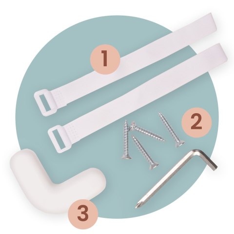 Barierka ochronna do łóżka zabezpieczająca bramka blokada180 cm Nukido NK-227 szara