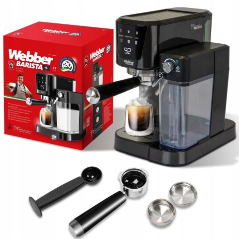 Ekspres ciśnieniowy kolbowy WEBBER BARISTA L7 CALDAS 20 bar 1350W
