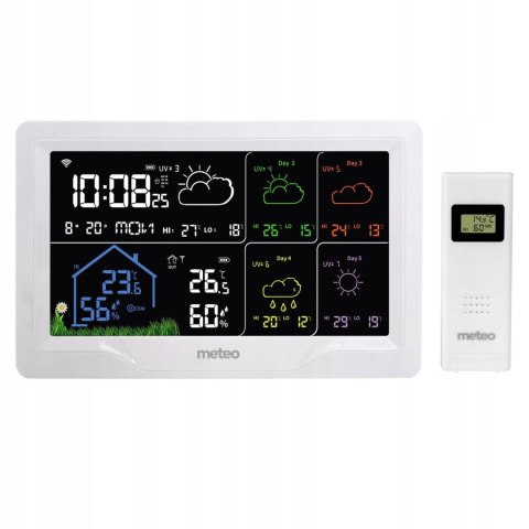 STACJA POGODOWA METEO SP401 WIFI Z PROGNOZĄ POGODY NA 4 DNI