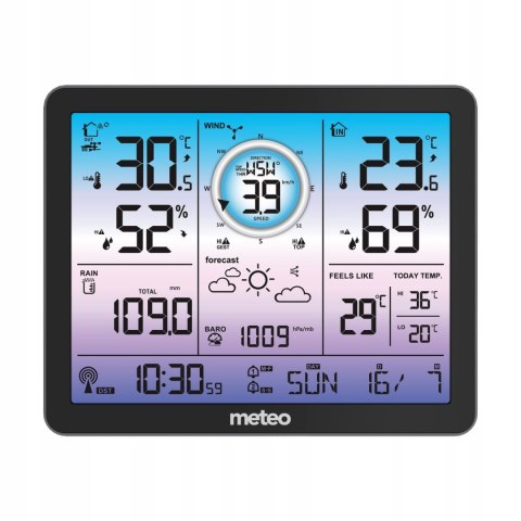 Stacja pogodowa METEO SP600 multi czujnik wiatr opady 6w1