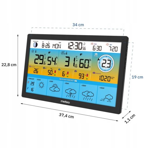 Stacja pogodowa Meteo SP500 WiFi PM2.5 UV zegar barometr Tuya