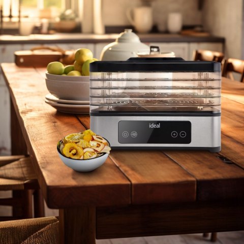 Suszarka do grzybów owoców warzyw IK3301 400W 5 sit timer LED