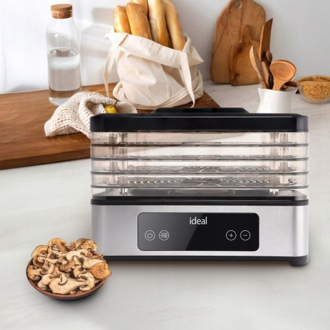 Suszarka do grzybów owoców warzyw IK3301 400W 5 sit timer LED