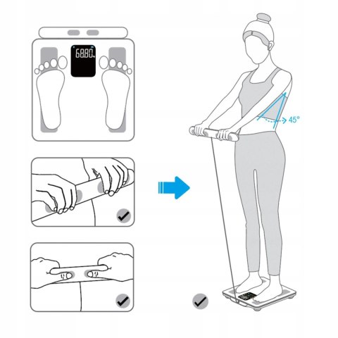Waga łazienkowa Webber SCALA IF2825A analiza 15 parametrów Bluetooth
