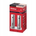 MK43 Elektryczny młynek do soli i pieprzu Webber INOX USB-C zestaw 2 szt.