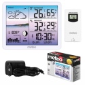 Stacja pogodowa METEO SP107B biała bezprzewodowa z czujnikiem