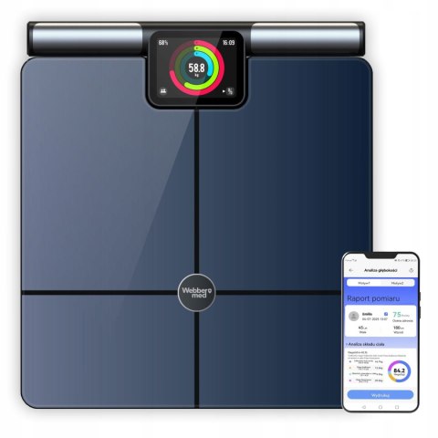 Waga łazienkowa inteligentna SIENA PS636C Webber PRO+ WiFi