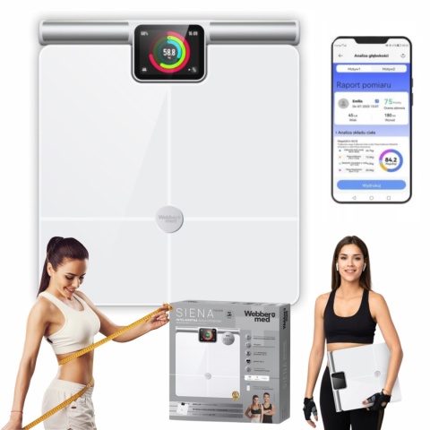 Waga łazienkowa inteligentna SIENA PS636 Webber PRO+ WiFi