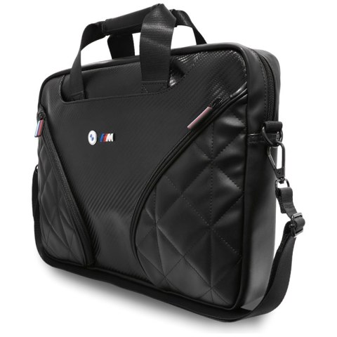 BMW Carbon Pockets & Metal Logo - Torba na notebooka 16" (czarny)