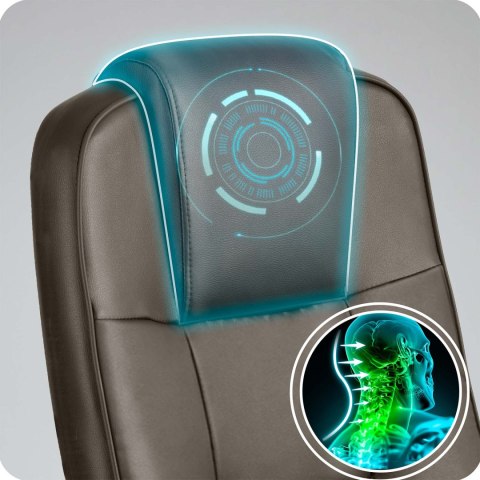 Fotel biurowy obrotowy Sofotel cimny brąz