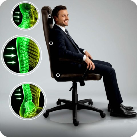 Fotel biurowy obrotowy Sofotel cimny brąz