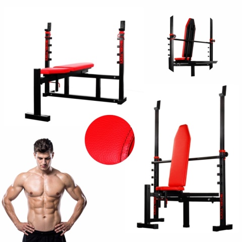 Ławka ze stojakami Kelton HEAVY Spartan HL7 regulowana do 500kg