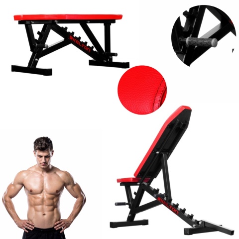 Ławka regulowana Kelton HEAVY Avenger HL10 z regulacją rączką do 500 kg