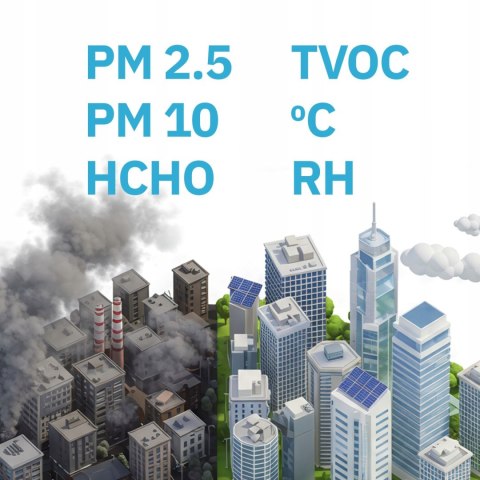 Miernik jakości powietrza Webber UP900 7w1 PM2.5 PM10 HCHO TVOC