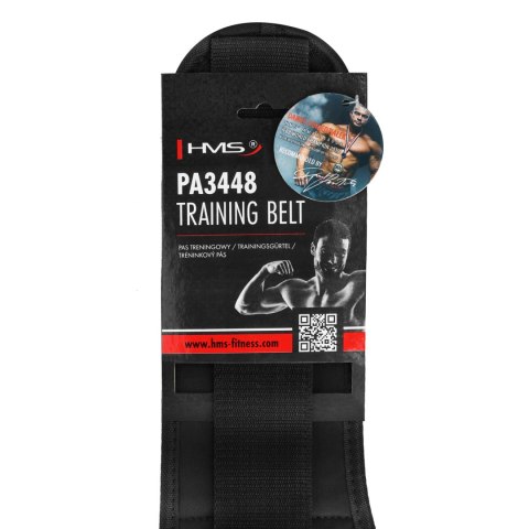 PA3448 BLACK ROZM. XXL PAS DO ĆWICZEŃ SIŁOWYCH HMS