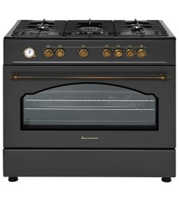 Kuchnia gazowo elektryczna Ravanson Retro KWGE-90AR (czarny)