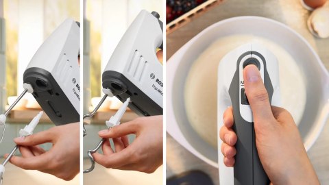 Mikser z misą Bosch ErgoMixx MFQ37490 (750W; biały)