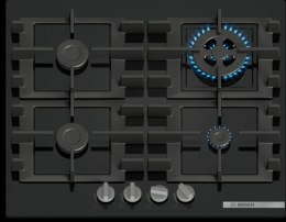 Zestaw piekarnik BOSCH HBA514BB3 + prowadnice teleskopowe BOSCH HEZ538000 + płyta gazowa BOSCH PNH6B6K40