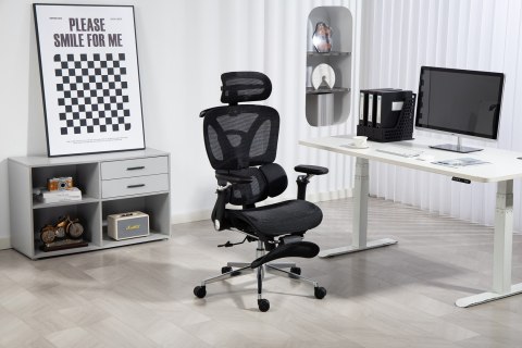 Activejet Fotel biurowy Ergonomiczny YK848 czarny