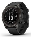 Zegarek sportowy Garmin Fenix 7 Pro Sapphire Solar Carbon Gray DLC Titanium 47mm Węglowoszary