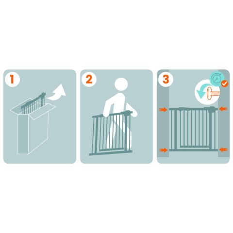 Barierka bramka zabezpieczająca czarna Nukido 718300