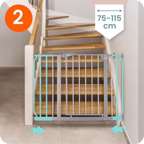 Barierka bramka zabezpieczająca szara Nukido 718301