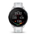 Zegarek sportowy Garmin Forerunner 165 Music AMOLED 43mm Mist Grey Whitestone