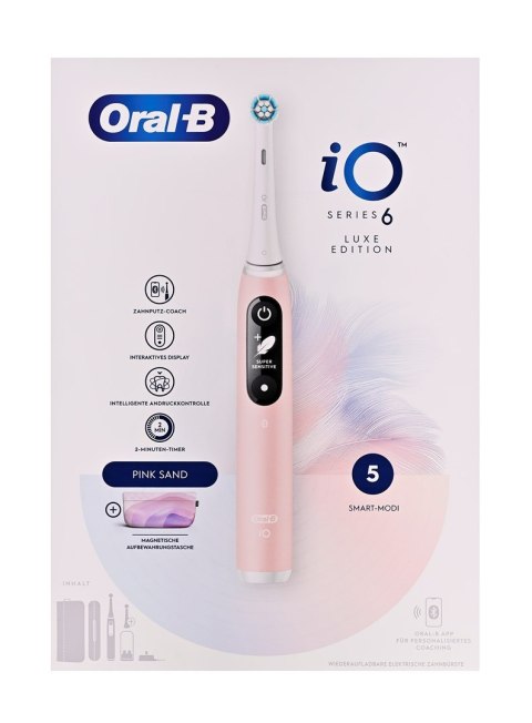 Szczoteczka elektryczna Oral-B iO Series 6 Pink Sand Luxe Edition