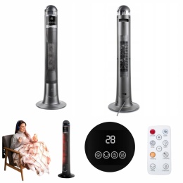 Webber ETNA TH2200G grzejnik ceramiczny 2200W z nawilżaczem grafit