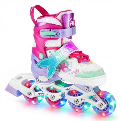 Nh18150 4W1 Łyżworolki Z Wym. Płozą Hokejową Mazzy Rozm. M(35-38) Nils Fun